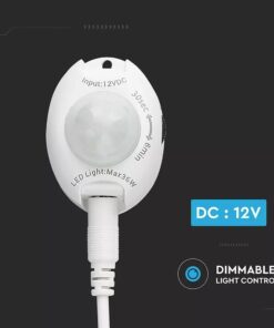 Ανιχνευτής κίνησης 12V για LED ταινίες max 36W Λευκό V-TAC – 2554