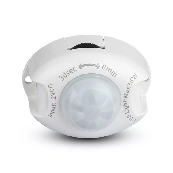 Ανιχνευτής κίνησης 12V για LED ταινίες max 36W Λευκό V-TAC – 2554