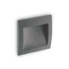 IDEAL LUX Χωνευτό Φωτιστικό Τοίχου WIRE LED 4W 3000K IP65 Χρώματος Ανθρακί  – 255514