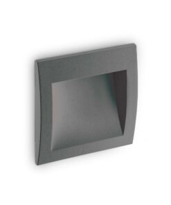 IDEAL LUX Χωνευτό Φωτιστικό Τοίχου WIRE LED 4W 3000K IP65 Χρώματος Ανθρακί  – 255514