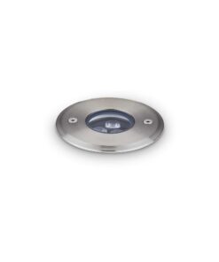 IDEAL LUX Χωνευτό Φωτιστικό Δαπέδου Κήπου FLOOR LED 3W 3000K IP67 Χρωμίου – 255651