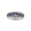 IDEAL LUX Χωνευτό Φωτιστικό Δαπέδου Κήπου FLOOR LED 12W 3000K IP67 Χρωμίου – 255682