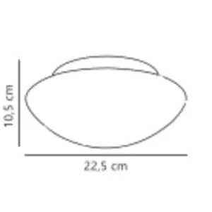 Nordlux UFO 1-NR25576000 Φωτιστικό Οροφής / Τοίχου 1xE27 IP44 Λευκό Ø23 cm