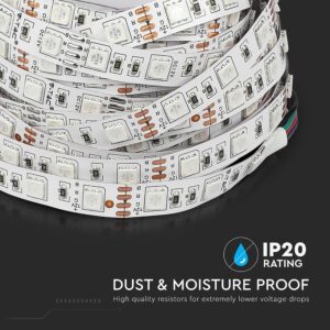 Σετ (2×5 μέτρα) Εύκαμπτης Ταινίας LED 4.8W V-TAC IP20 Πολύχρωμη RGB – 2630