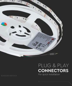 Σετ (2×5 μέτρα) Εύκαμπτης Ταινίας LED 4.8W V-TAC IP20 Πολύχρωμη RGB – 2630