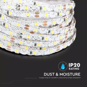 LED Ταινία 5W V-TAC Dimmable σε Σχήμα S 420lm/m Θερμό 3000K 5 Μέτρα – 212559