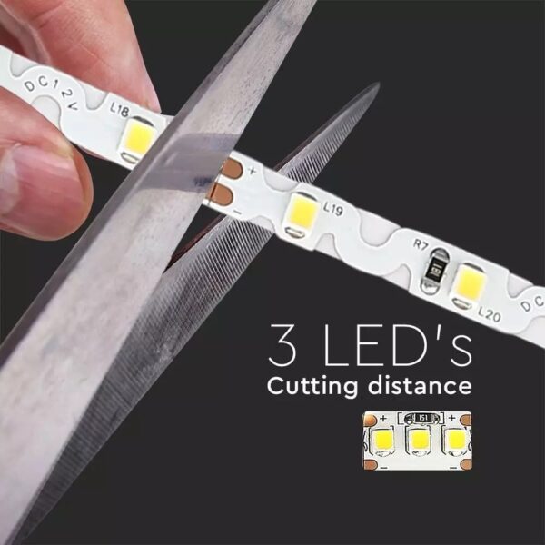 LED Ταινία 5W V-TAC Dimmable σε Σχήμα S 420lm/m Θερμό 3000K 5 Μέτρα – 212559