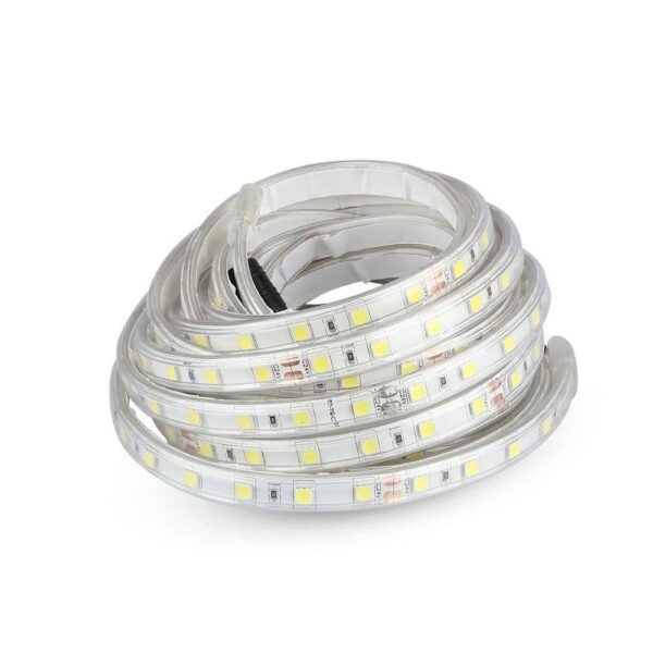 LED Ταινία 9W 24V V-TAC Dimmable 1000lm/m Αδιάβροχη IP65 Θερμό 3000K 5 Μέτρα – 212562
