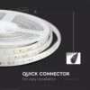 LED Ταινία 9W 24V V-TAC Dimmable 1000lm/m Αδιάβροχη IP65 Ψυχρό 6400K 5 Μέτρα – 2564