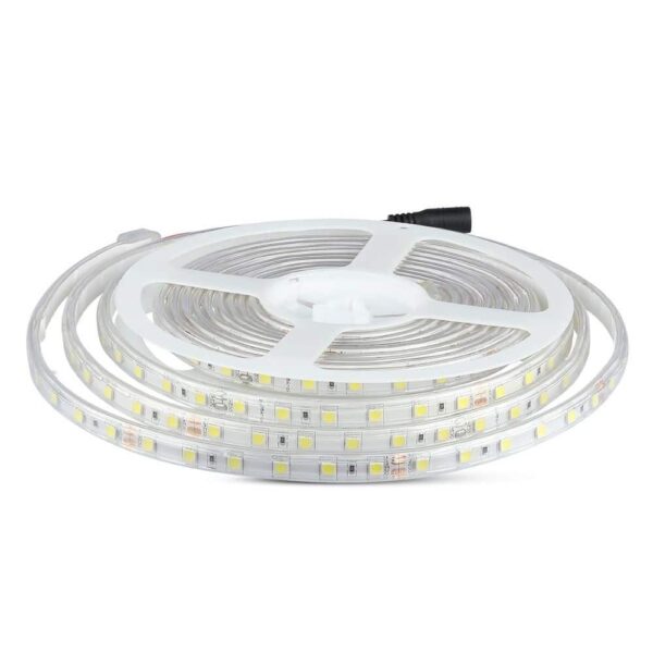 LED Ταινία 9W 24V V-TAC Dimmable 1000lm/m Αδιάβροχη IP65 Θερμό 3000K 5 Μέτρα - 212562