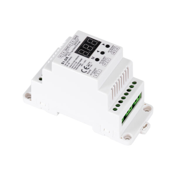 GloboStar® 70670 S1-DR SKYDANCE AC Triac DMX Dimmer Din Rail Ράγας 2 Καναλιών AC 100-240V 2 x 1.5A 360W - Max 3A 720W - IP20 DMX512 Μ11.5 x Π5 x Υ6.5cm - 5 Years Warranty