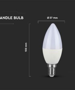 LED Λάμπα E14 4.5W V-TAC PRO Samsung Chip 200° 470lm Θερμό Λευκό 3000K – 258