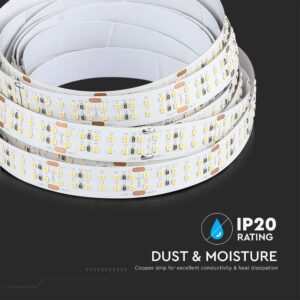 LED Ταινία 30W V-TAC Dimmable 24V 2850lm/m CRI >95 Φυσικό 4000K 5 Μέτρα – 212581