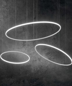 IDEAL LUX Κρεμαστό Φωτιστικό Οροφής HULAHOOP LED 31W 3000K Λευκού Χρώματος – 258775