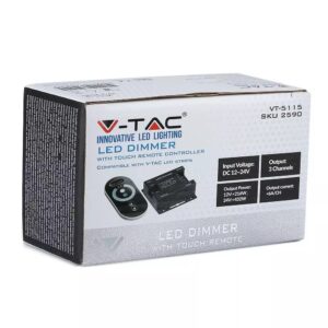 Controller με Τηλεχειριστήριο Αφής RF για Ταινίες LED 216W/432W V-TAC – 2590