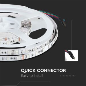 LED Ταινία 9W 24V V-TAC 1000lm/m Πολύχρωμη RGB 5 Μέτρα – 212591
