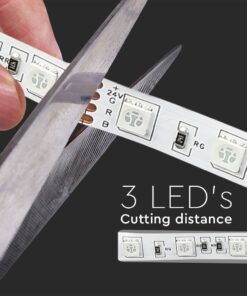 LED Ταινία 9W 24V V-TAC 1000lm/m Πολύχρωμη RGB 5 Μέτρα – 212591