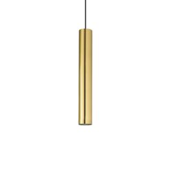 IDEAL LUX Κρεμαστό Φωτιστικό LOOK 1xGU10 Χρυσού Χρώματος – 259239