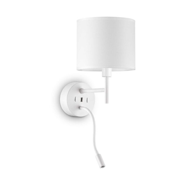 IDEAL LUX Επιτοίχιο Φωτιστικό SET UP 1xE27 Λευκού Χρώματος – 259819