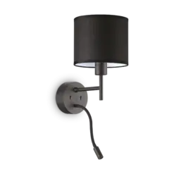 IDEAL LUX Επιτοίχιο Φωτιστικό SET UP 1xE27 Μαύρου Χρώματος – 259826