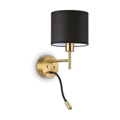 IDEAL LUX Επιτοίχιο Φωτιστικό SET UP 1xE27 Χρυσού Χρώματος – 259857
