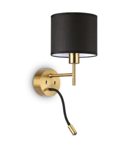 IDEAL LUX Επιτοίχιο Φωτιστικό SET UP 1xE27 Χρυσού Χρώματος – 259857