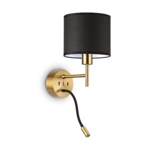 IDEAL LUX Επιτοίχιο Φωτιστικό SET UP 1xE27 Χρυσού Χρώματος – 259857