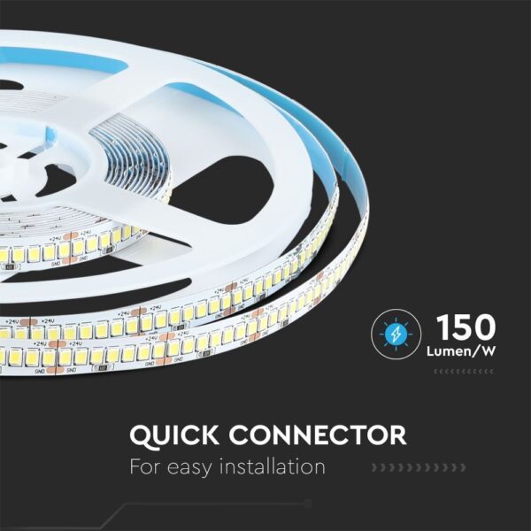 LED Ταινία 18W V-TAC Dimmable 24V 2430lm/m Ψυχρό 6400K 5 Μέτρα – 212601