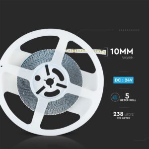 LED Ταινία 18W V-TAC Dimmable 24V 2430lm/m Ψυχρό 6400K 5 Μέτρα – 212601