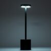 GloboStar® JOJO 76520 Μοντέρνο Επιτραπέζιο Φωτιστικό Πορτατίφ LED 1.5W 105lm 120° DC 5V Επαναφορτιζόμενο με Μπαταρία Li-ion 1800mAh – Διακόπτη Αφής με 3 Εναλλαγές Φωτισμού CCT Θερμό – Φυσικό – Ψυχρό 1500K – 4500K – 6000K Dimmable – D8 x H34cm – Μαύρο