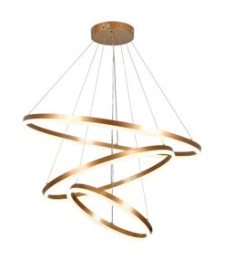 InLight Κρεμαστό φωτιστικό LED 100W 3CCT (by switch on base) 6095-A-Golden