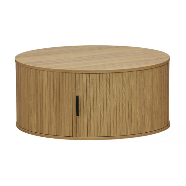 Coffee table Scandi pakoworld MDF natural D80x35.5cm 260-000009