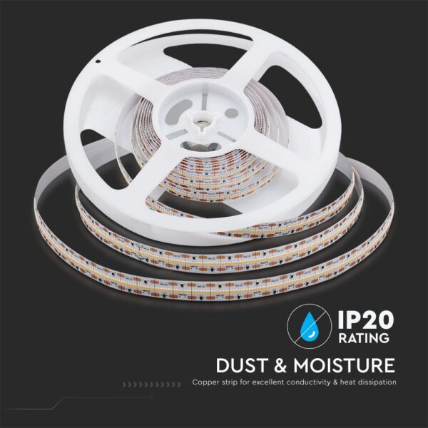 LED Ταινία 21W V-TAC Dimmable 24V 2000lm/m CRI >90 Ψυχρό Λευκό 6400K 5 Μέτρα – 2604