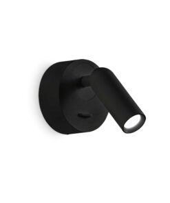 IDEAL LUX Επιτοίχιο Φωτιστικό Ανάγνωσης BEAN LED 3W 3000K Μαύρου Χρώματος – 260617