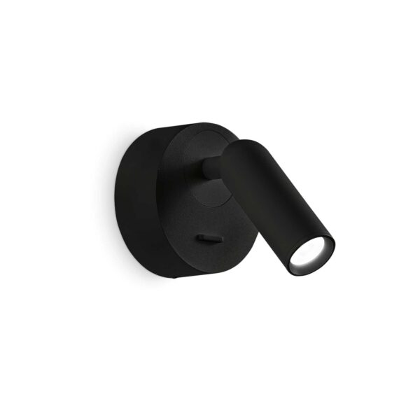 IDEAL LUX Επιτοίχιο Φωτιστικό Ανάγνωσης BEAN LED 3W 3000K Μαύρου Χρώματος – 260617