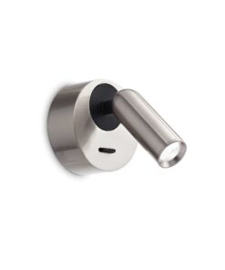 IDEAL LUX Επιτοίχιο Φωτιστικό Ανάγνωσης BEAN LED 3W 3000K Νικελ Χρώματος – 260631