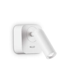 IDEAL LUX Απλίκα Τοίχου BEAN LED 3W 3000K Λευκού Χρώματος – 260648