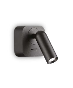 IDEAL LUX Επιτοίχιο Φωτιστικό Ανάγνωσης BEAN LED 3W 3000K Μαύρου Χρώματος – 260655