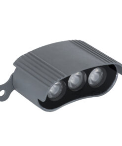 GloboStar® TREELIGHT-ZINA 90688 Κυρτή Μπάρα Φωτισμού Wall Washer με Αντιθαμβωτική Γρίλια Ειδική για Φυτά – Δέντρα LED 3W 285lm 30° DC 24V Αδιάβροχο IP65 Μ9 x Π6.5 x Υ4cm Φυσικό Λευκό 4500K – Γκρι Ανθρακί – 3 Years Warranty