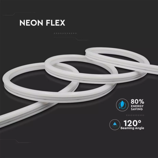 LED Neon Flex DC:24V Κίτρινο χρώμα IP68 V-TAC – 2617
