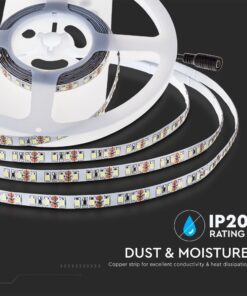 LED Ταινία 7.5W 24V V-TAC 750lm/m Ψυχρό 6400K 10 Μέτρα – 212624