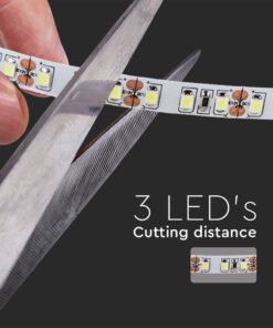 LED Ταινία 7.5W 24V V-TAC 750lm/m Ψυχρό 6400K 10 Μέτρα – 212624