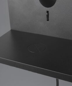 Φωτιστικό Τοίχου Μαύρο Ματ COMFORT 1xE14 με USB & Ασύρματο Φορτιστή Trio Lighting – 262670132