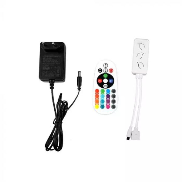 Wi-Fi Σετ 5 μέτρα Ταινίας LED 4W V-TAC IP65 Πολύχρωμη RGB+3000K-6400K Συμβατή Με Amazon Alexa & Google Home – 2628