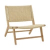 Armchair Filippo pakoworld natural beech wood-natural rope 68x72x74cm 263-000012