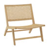 Armchair Filippo pakoworld natural beech wood-natural rattan seat 68x72x74cm 263-000013