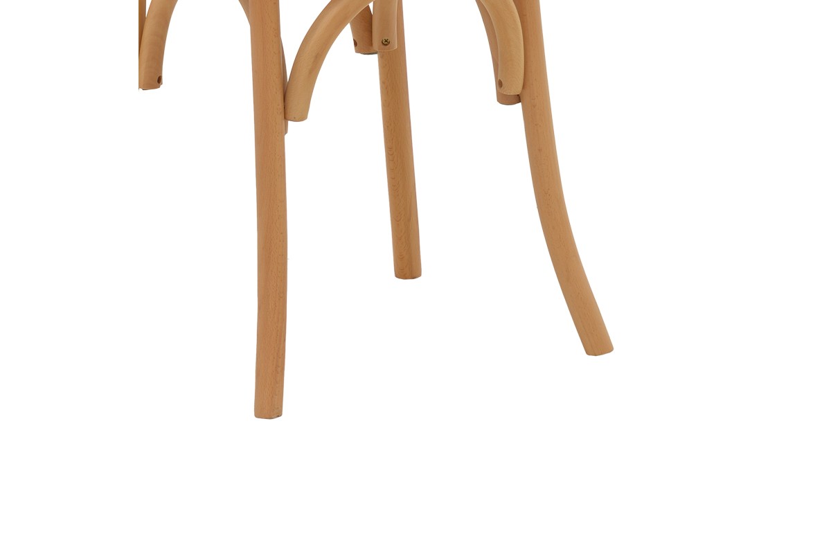 Καρέκλα Azhel pakoworld φυσικό ξύλο οξιάς-έδρα φυσικό rattan 41x50x89εκ 263-000017