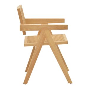 Πολυθρόνα Kalen pakoworld φυσικό rubberwood 52x59x79εκ 263-000022