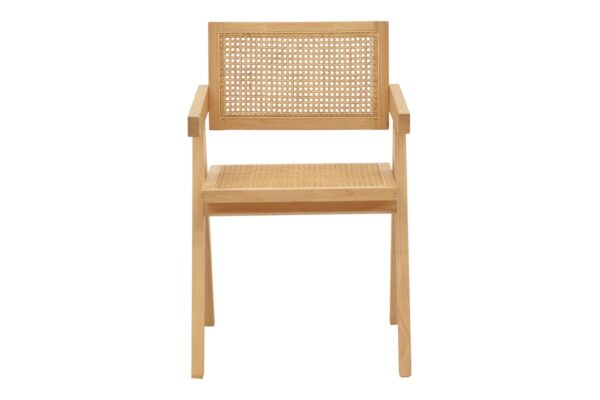 Πολυθρόνα Kalen pakoworld φυσικό rubberwood 52x59x79εκ 263-000022