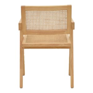 Πολυθρόνα Kalen pakoworld φυσικό rubberwood 52x59x79εκ 263-000022